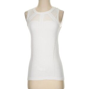 Athleta White Sleeveless Tank Top
